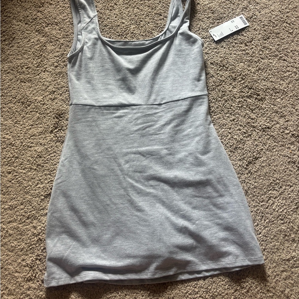 grey nwt out from under dress with built in shorts